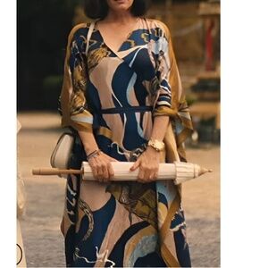 White Lotus Slipper Orchid Kimono Kaftan worn by Parker Posey XXL New with tag